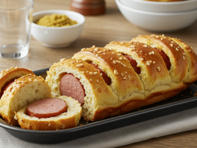 Saucisson brioche sans gluten : recette savoureuse et moelleuse