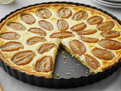 Tarte aux poireaux sans lactose