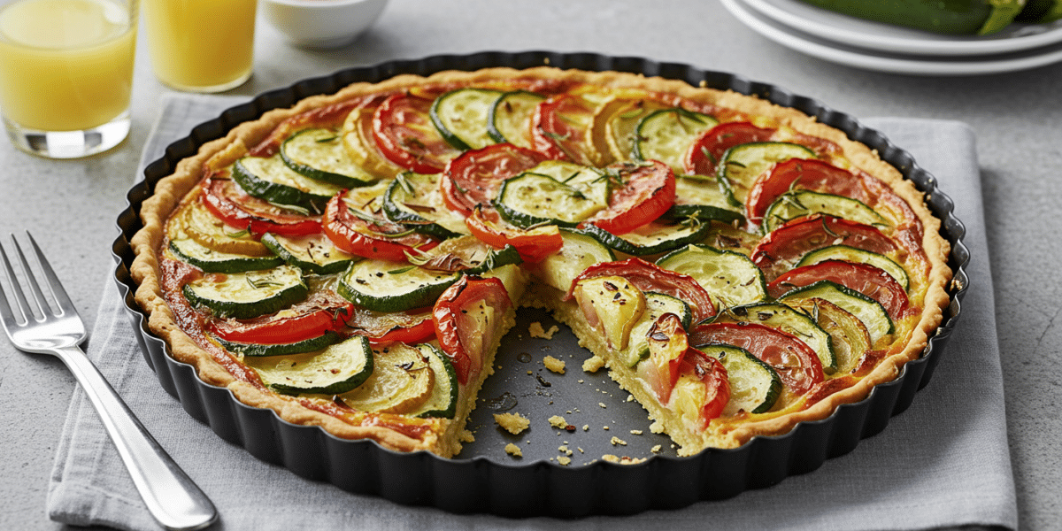 Tarte sans gluten aux légumes de saison