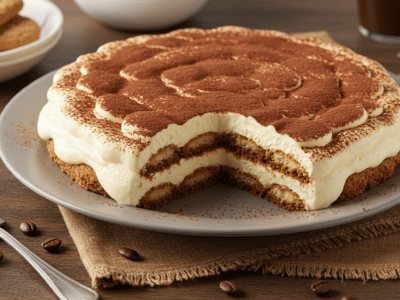 Tiramisu sans lactose authentique
