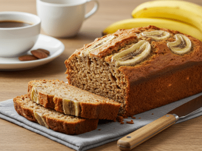 Banana Bread Sans Œuf Moelleux et Facile