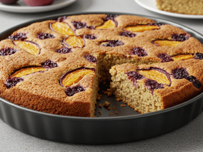 Cake moelleux sans lactose aux fruits secs