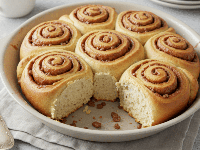 Cinnamon Roll sans gluten moelleux et gourmand