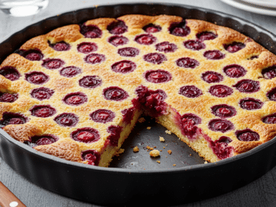 Clafoutis aux cerises sans gluten