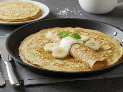 Crêpes sans œuf et sans lait – Recette végétalienne et légère
