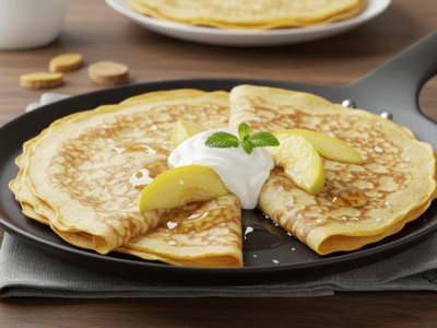 Crêpes sans œuf moelleuses et légères