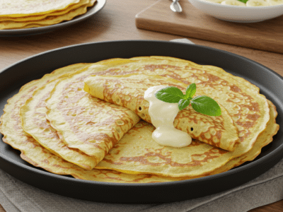 Crêpes végétaliennes sans œuf ni lait
