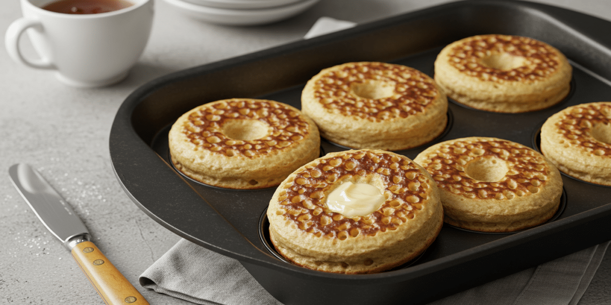 Crumpets sans gluten moelleux et légers