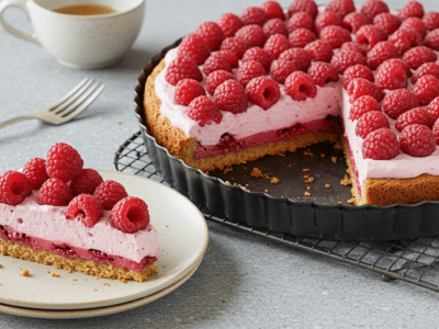 Framboisier sans gluten : Gâteau léger et fruité