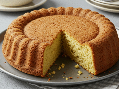 Gâteau moelleux sans œuf et sans beurre