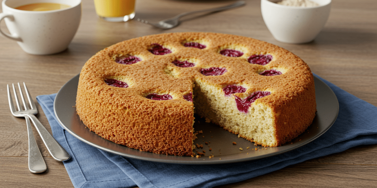 Gâteau moelleux sans œuf et sans sucre ajouté