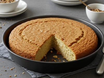 Gâteau moelleux sans œuf ni farine à la farine de noix de coco
