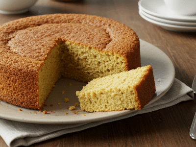 Gâteau moelleux sans beurre et sans œuf