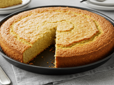 Gâteau nature sans œuf moelleux et léger