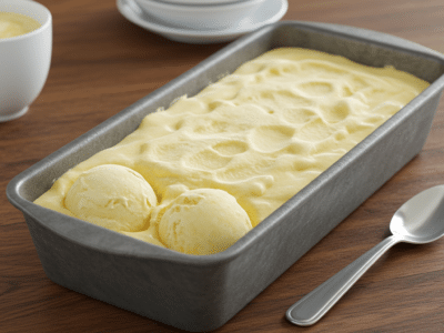 Glace maison sans lactose à la vanille