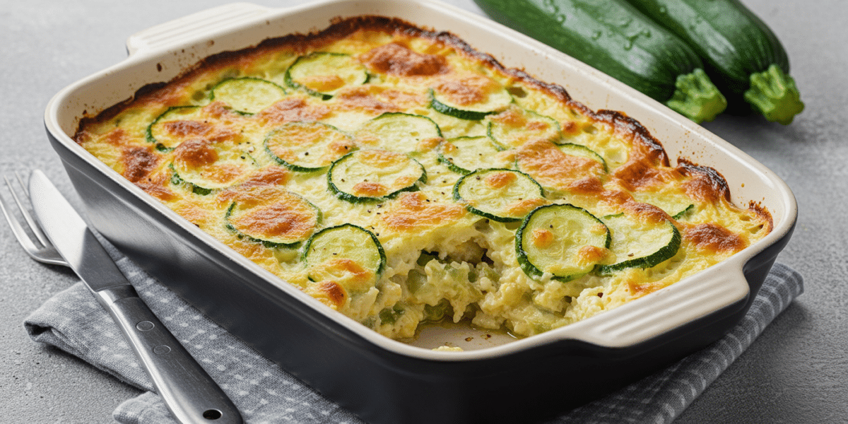 Gratin de courgettes sans lactose