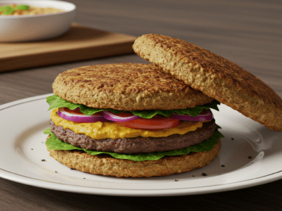 Hamburger vegan sans gluten maison