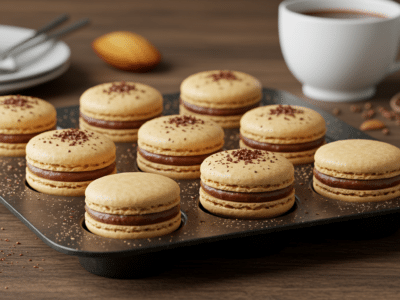 Macarons classiques sans arachide – Délicieuses coques meringuées aux amandes