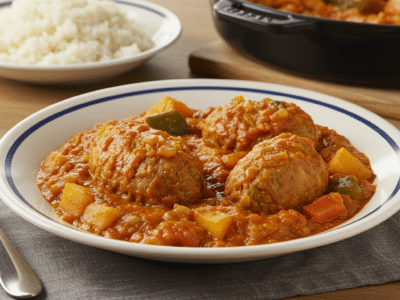 Mafé sans arachide – Sauce épaisse à la tomate et légumes