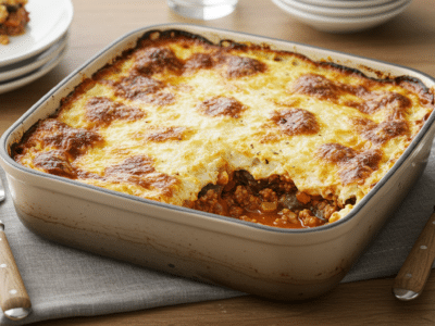 Moussaka traditionnelle sans gluten