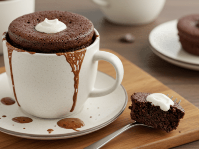 Mug Cake Sans Oeuf au Chocolat Rapide et Fondant