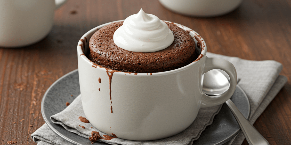 Mugcake Moelleux Sans Œuf au Chocolat