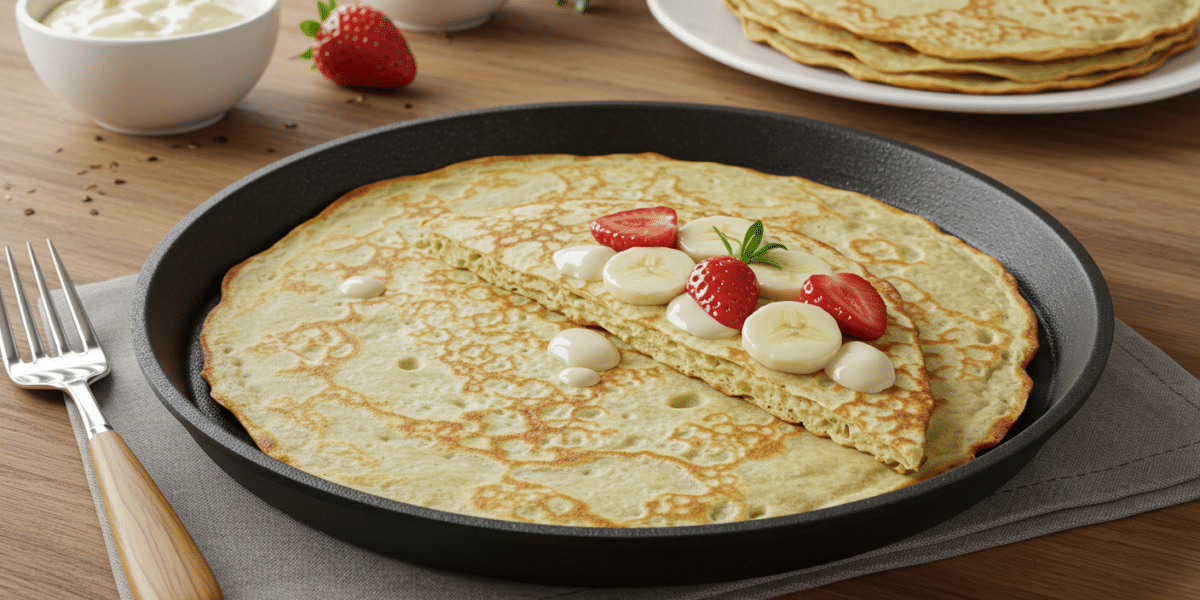 Pâte à crêpe sans œuf ni lait végétal