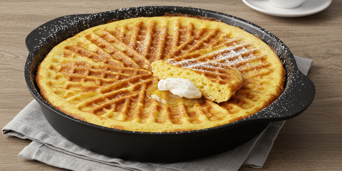 Pâte à gaufre sans œuf délicieuse et moelleuse