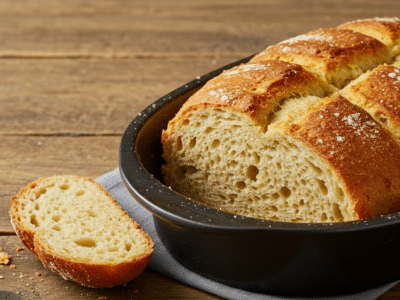 Pain rustique à la farine de châtaigne sans gluten