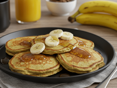 Pancakes à la banane sans œuf