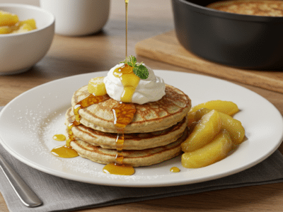Pancakes sans œuf moelleux et légers