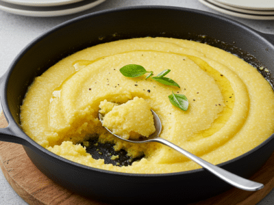 Polenta crémeuse sans lactose