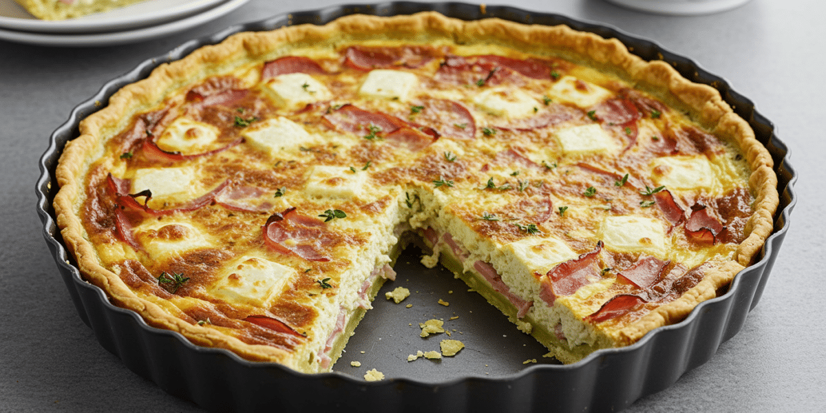 Quiche Lorraine sans œuf, une délicieuse alternative végétalienne