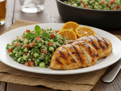 Recette Libanaise Sans Lactose : Taboulé et Poulet Grillé aux Épices