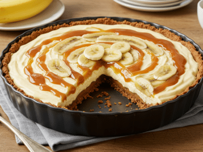 Recette de Banoffee sans gluten : dessert gourmand à la banane, caramel et crème