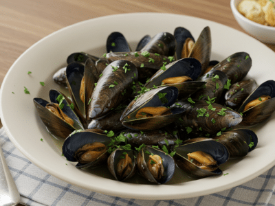 Recette de Moules à la Marinière sans Lactose