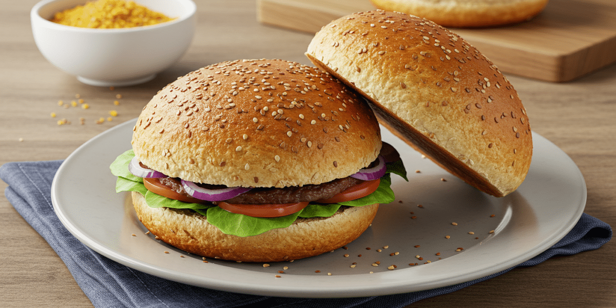 Recette de Pain Burger Sans Lactose Moelleux