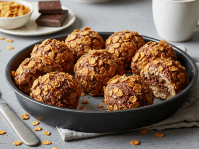 Roses des sables sans gluten aux céréales croustillantes et chocolat