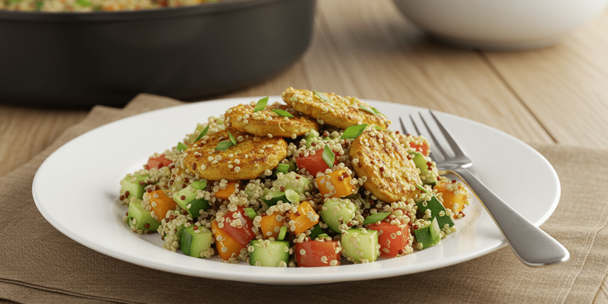 Salade de quinoa aux légumes croquants – recette Weight Watchers sans lactose