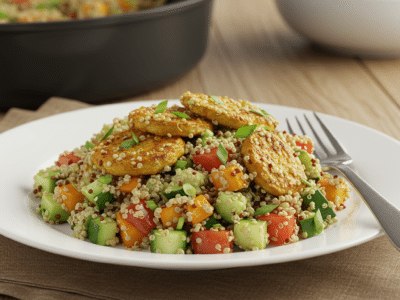 Salade de quinoa aux légumes croquants – recette Weight Watchers sans lactose