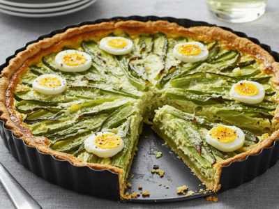 Tarte aux épinards sans lactose