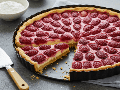 Tarte aux fraises sans lactose