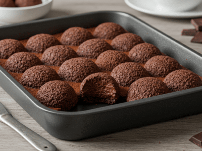 Truffes au chocolat gourmandes sans lactose