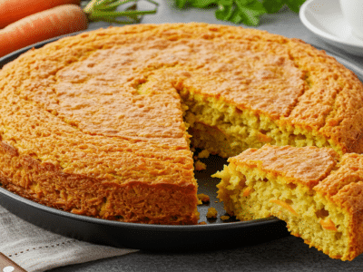 Cake aux carottes sans œuf moelleux et savoureux