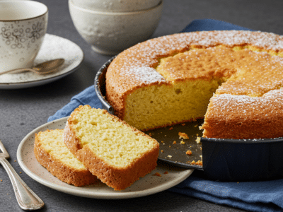 Cake moelleux sans œuf et sans lactose