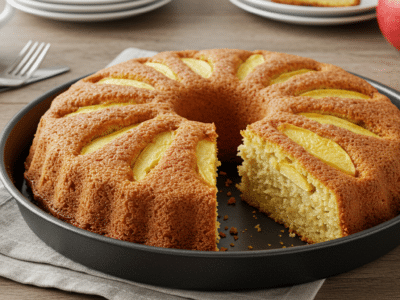 Cake moelleux sans œuf ni sucre ajouté