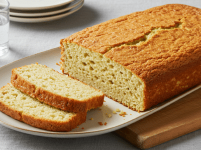 Cake nature sans œuf salé