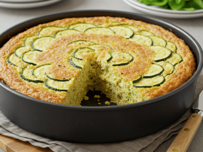 Cake salé sans œuf à la courgette
