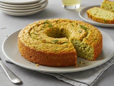 Cake salé sans œuf et sans beurre