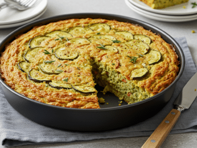 Cake salé sans œuf et sans beurre aux légumes et huile d&rsquo;olive